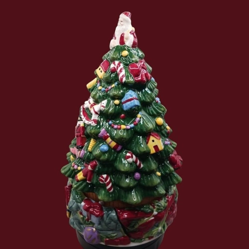 Spode musical table top world christmas tree multicolor "10" tall - Picture 3 of 11